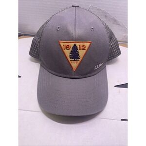 L.L. Bean LLB Tree Est. 1912 Forestry Logo Snapback Truckers Hat Gray